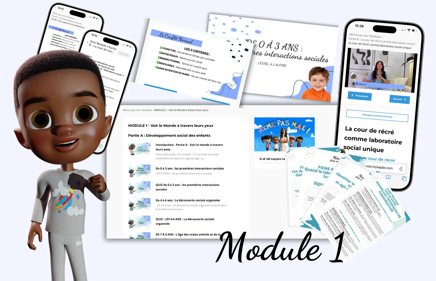 Module 01 : collage personnage, app et PDF :Voir le monde à travers leurs yeux